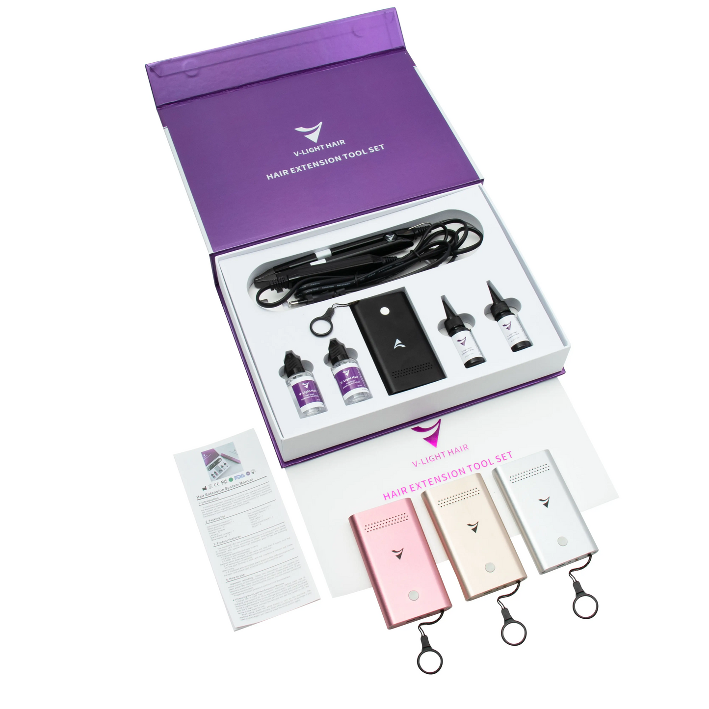 V-Light 2.0 Hair Extensions Machine Kit Full Kit (Free Shipping)
