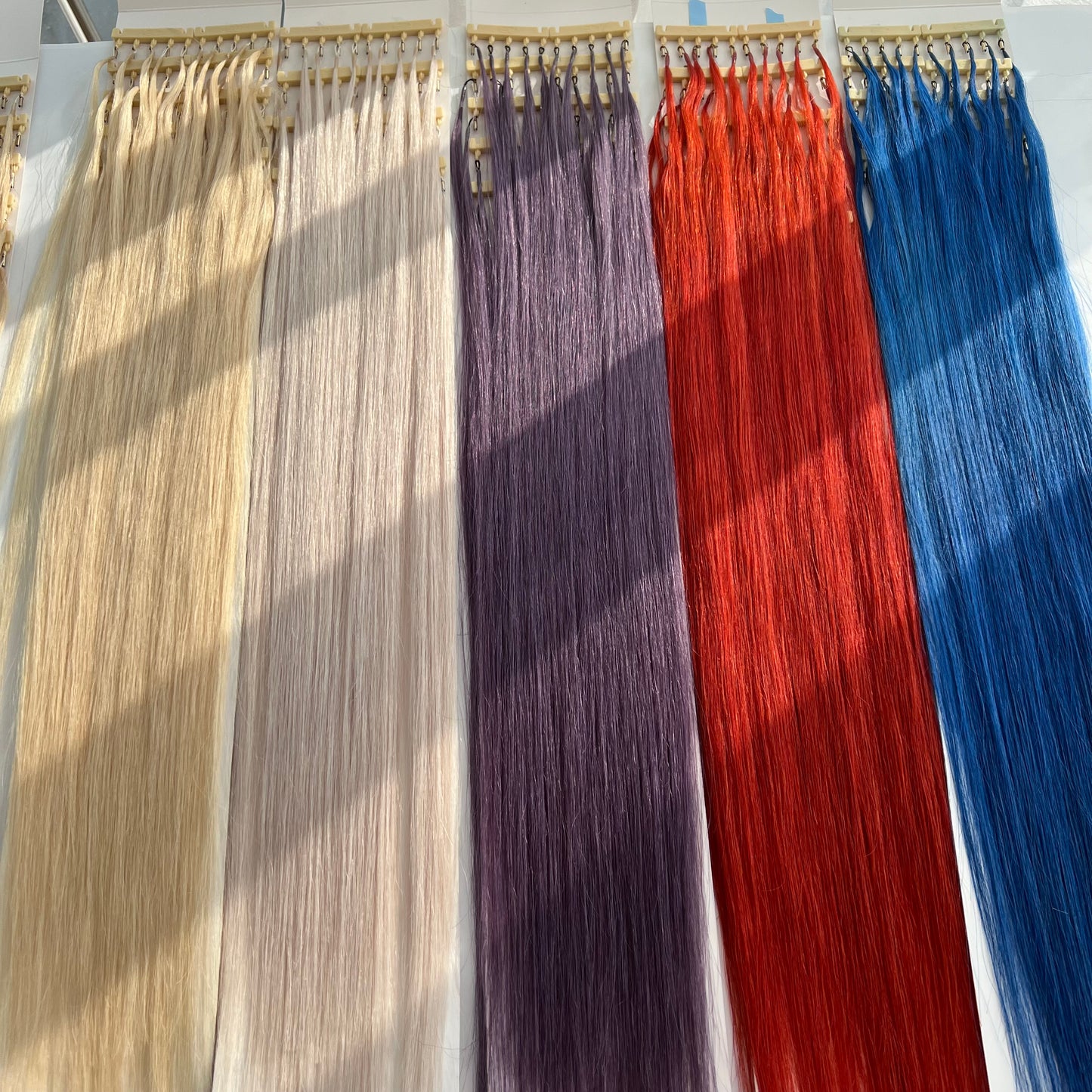 6D-2 hair extensions / Light Color /100g