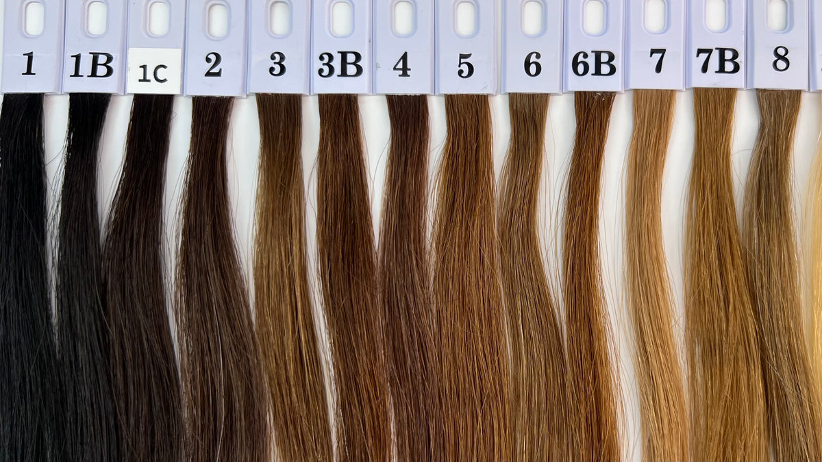 V Light hair extension / Remy hair/ 9A Dark color