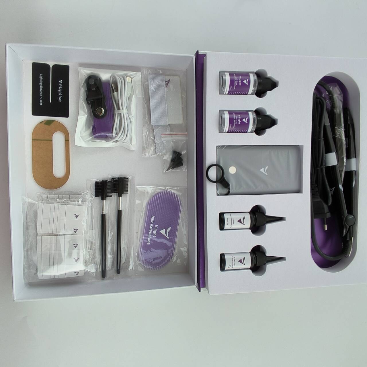 V-light Hair Extensions Experience kit (free shiping)New Packaging Upgraded