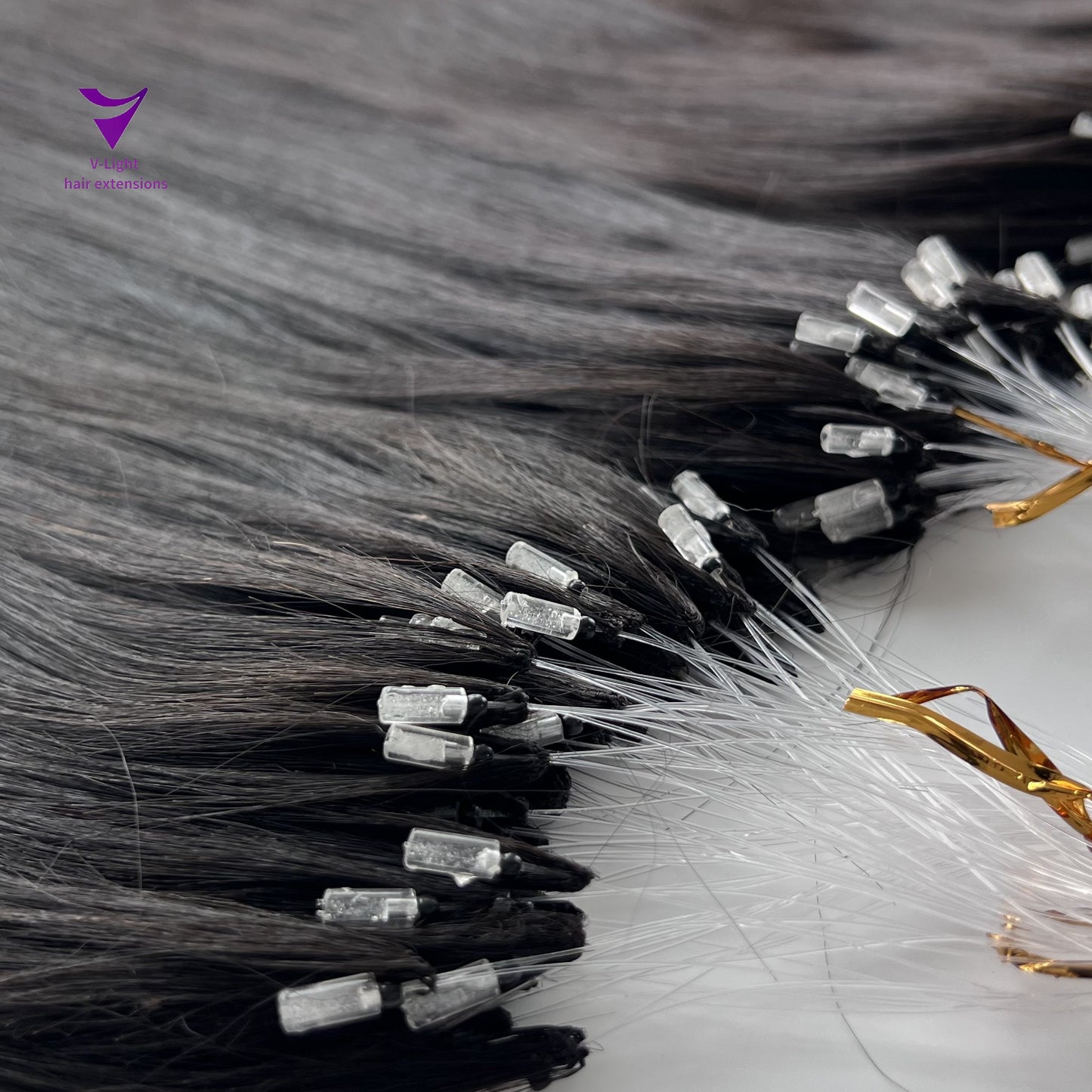 IF2 invisible feather hair extensions /100% human hair/ dark color