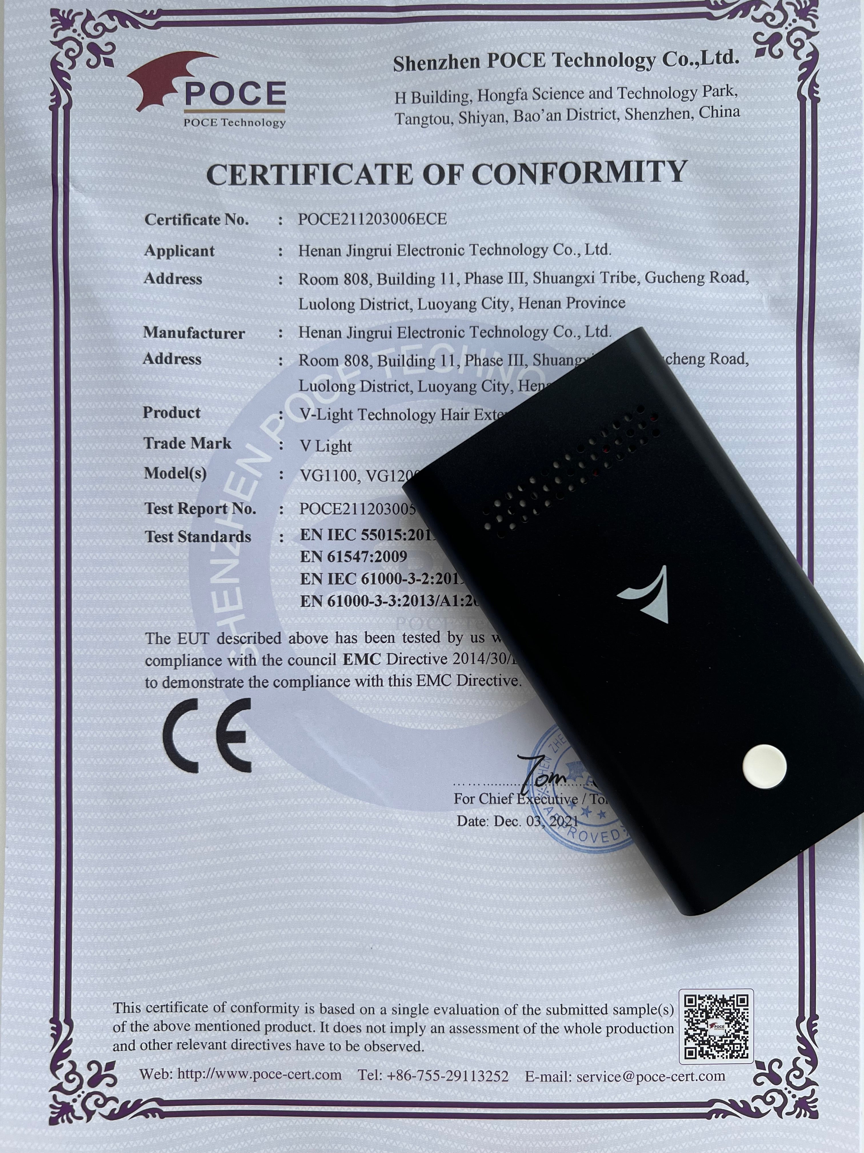 simple V-Light hair extension system kit (Regular Packaging--Free shipping)