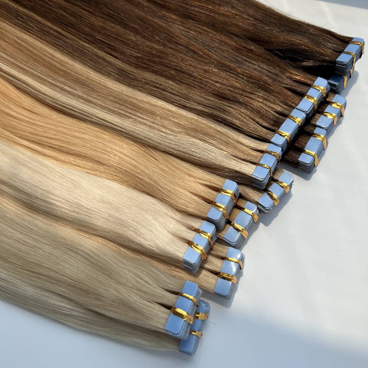 Tape-in Hair/ single drawn 9A/ Dark color 100g