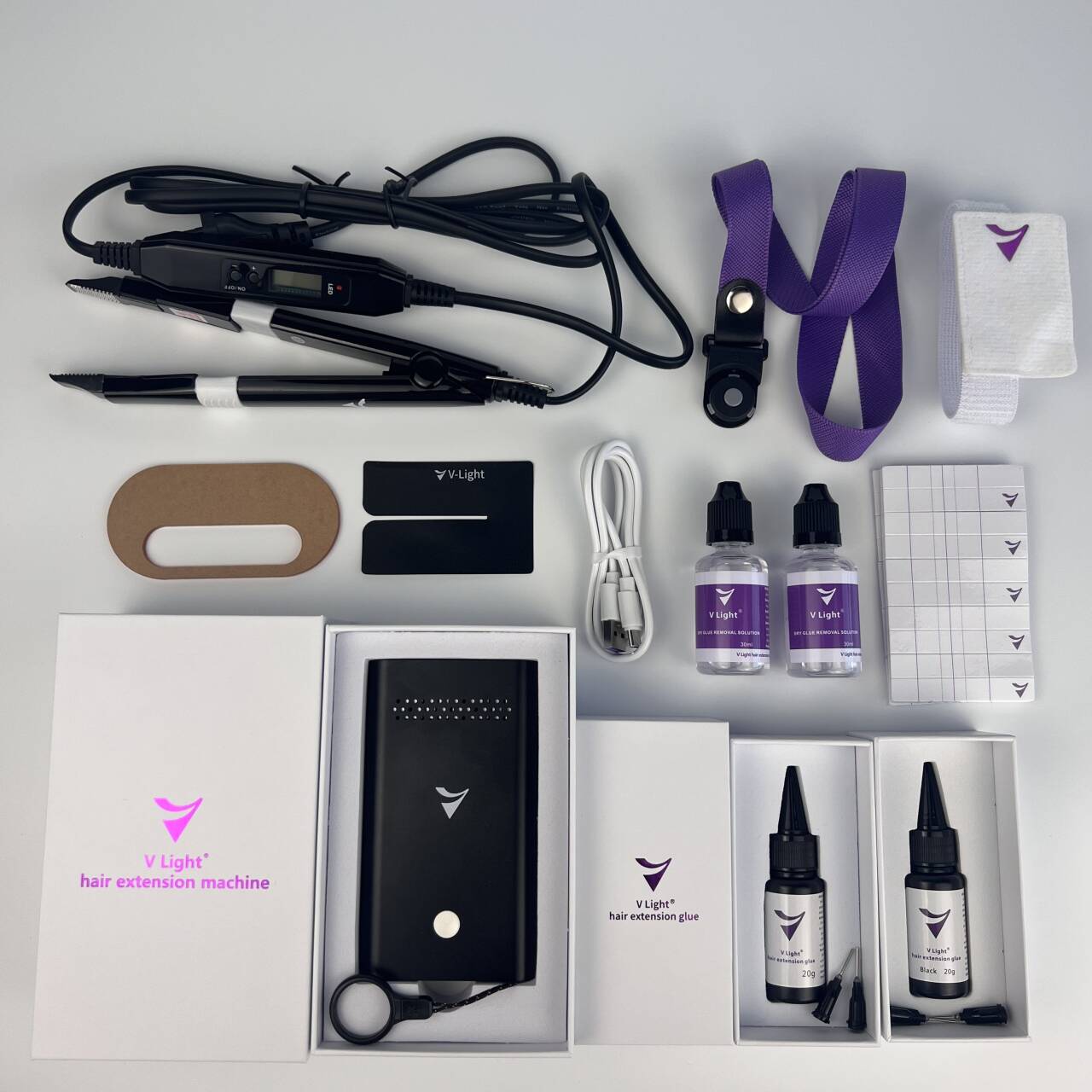 V-light 10D Hair Extensions Experience kit  （free shiping）