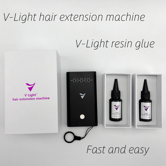 V-Light machine +resin glue/ Hot sale product combination (free shipping )