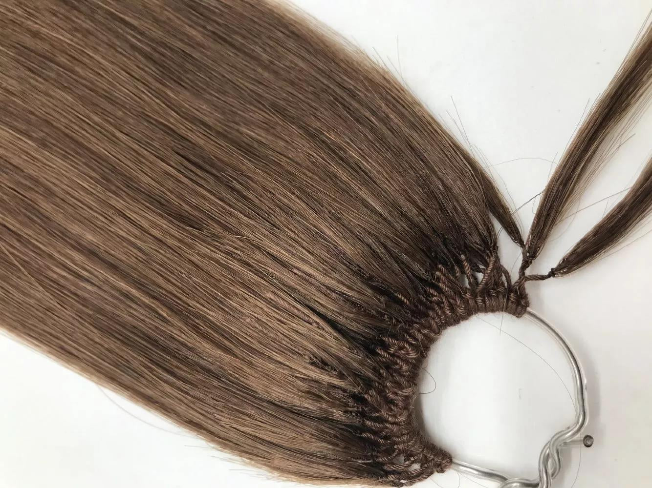 Korean Braid feather hair extensions / 9A Virgin color/ Light color