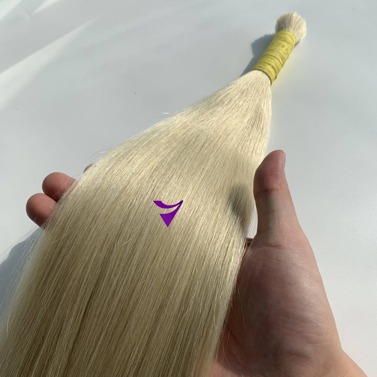 Bulk Human Hair Extensions-- Virgin hair light color