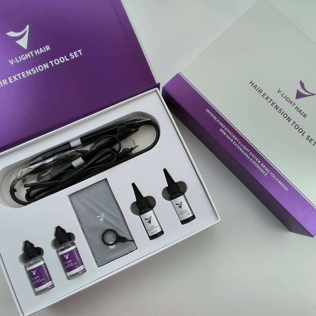 V-light Hair Extensions Experience kit (free shiping)New Packaging Upgraded
