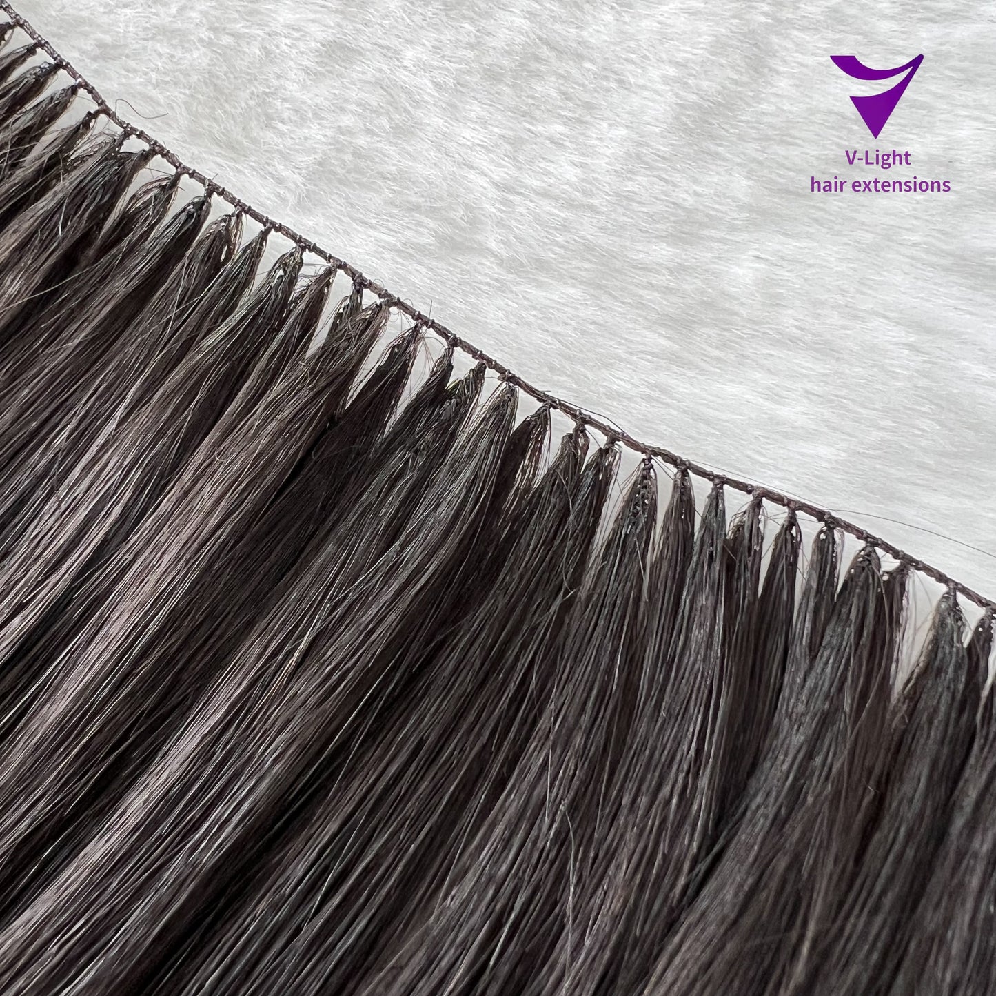 Feather weft hair extension /100% double drawn 10A/ Dark color 100g