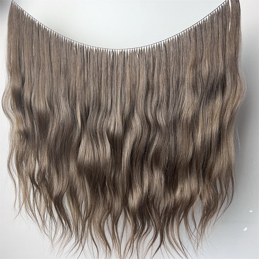Feather weft hair extension /100% Keep-scaly hair 10A / Natural color