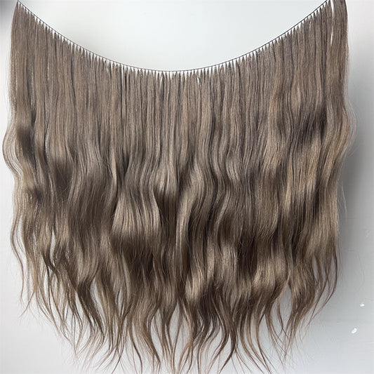 Feather weft hair extension /100% Keep-scaly hair 10A/ Dark color 100g