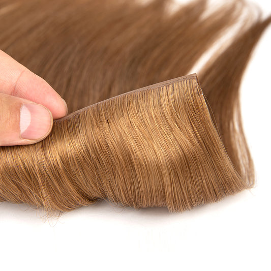 Invisible Butterfly weft / virgin hair 10A dark color