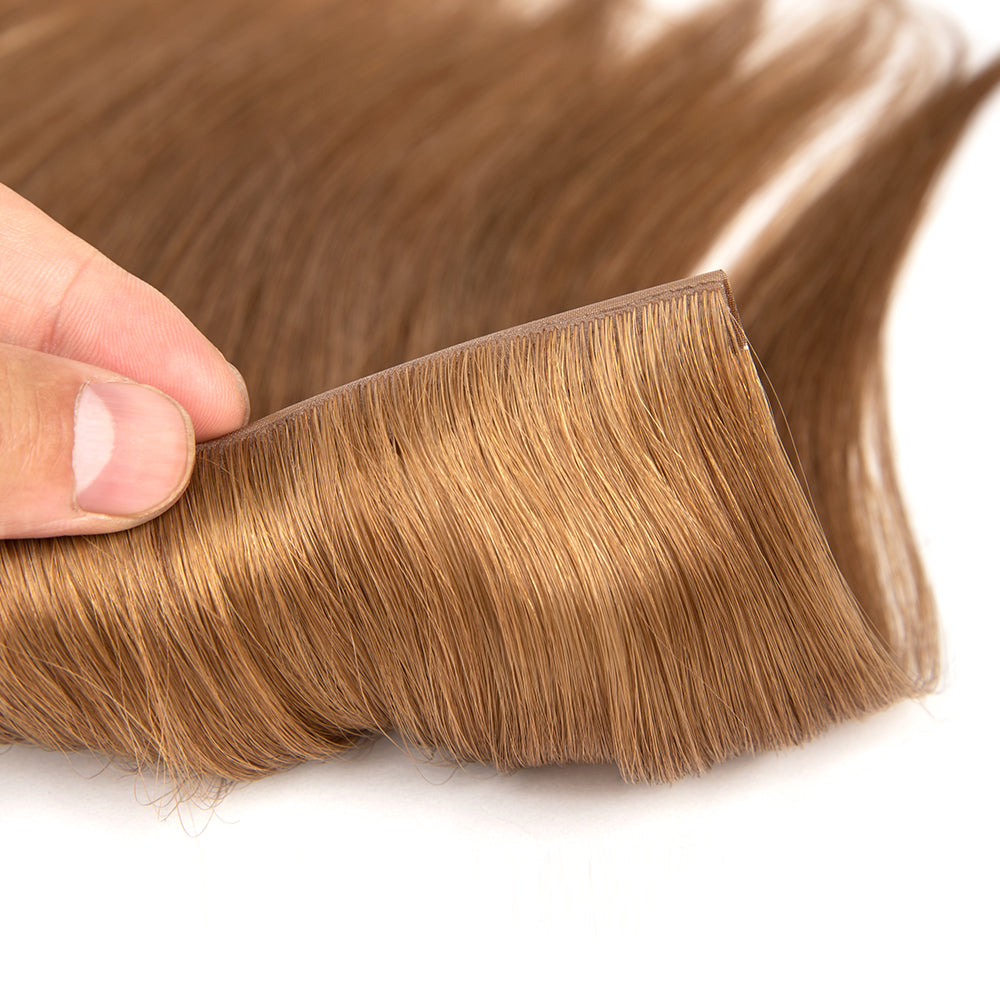 Invisible Butterfly weft / virgin hair 10A dark color