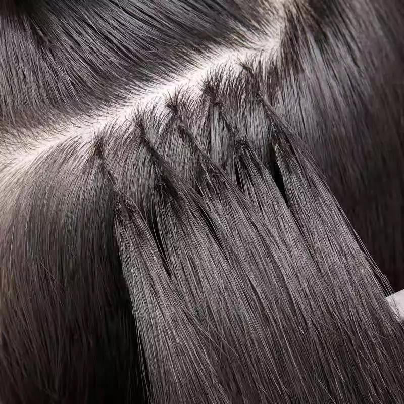 Korean Braiding Feather Tip Hair Extension / 9A Dark color/ 100g