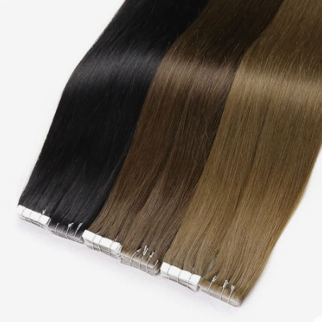 Invisible Tape-in-hair/ 10A Virgin hair / Dark color 100g