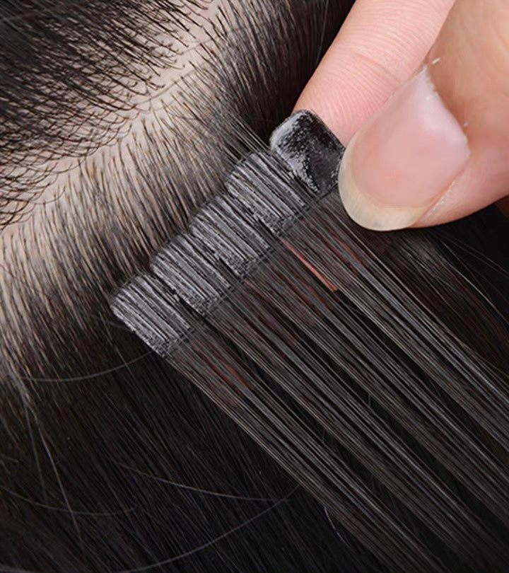 Tape-in hair extansion piece 6 strands/piece 9A/ Virgin hair light color