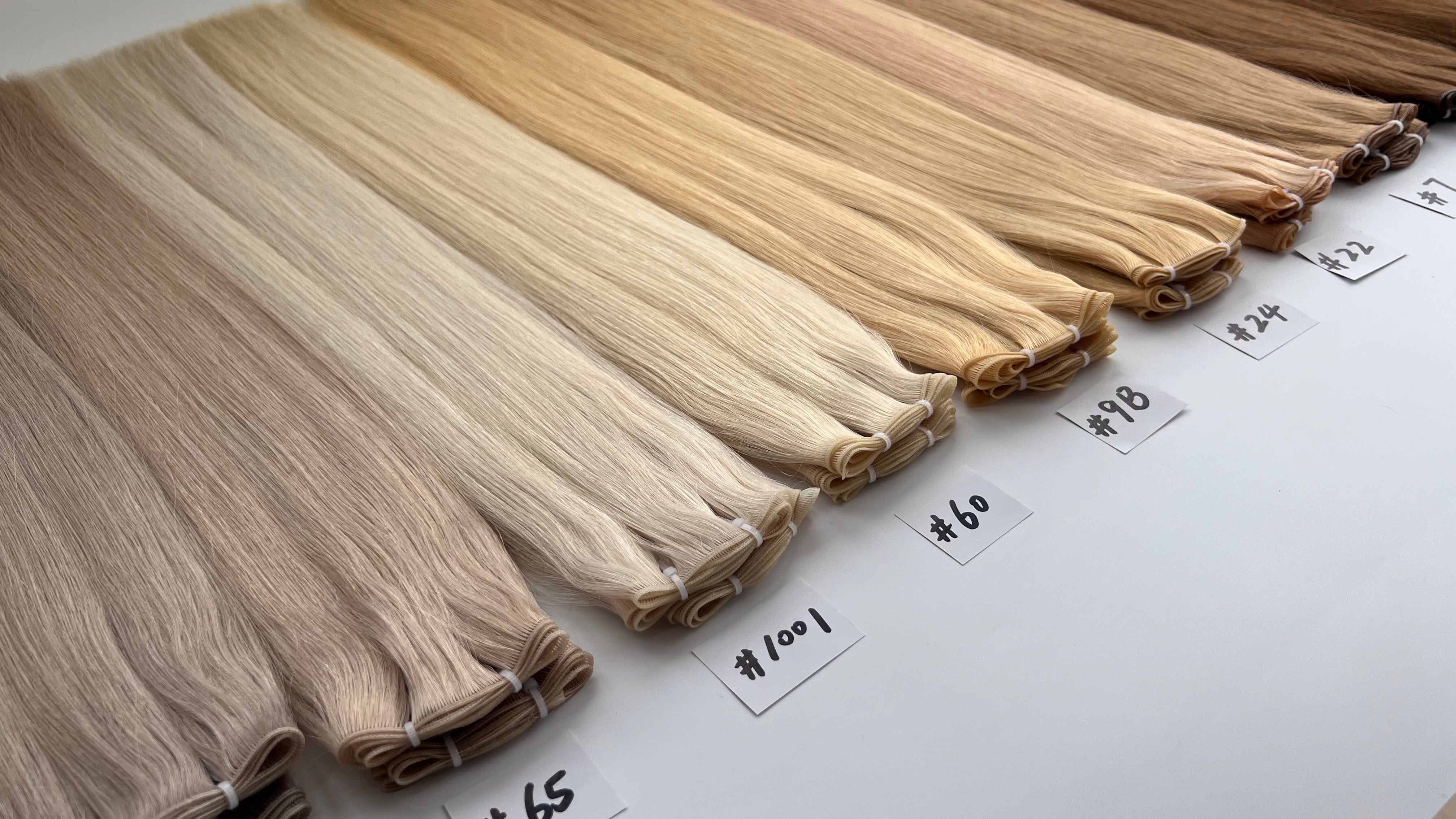 Genius Hair Weft / Double drawn 10A / Light color 100g