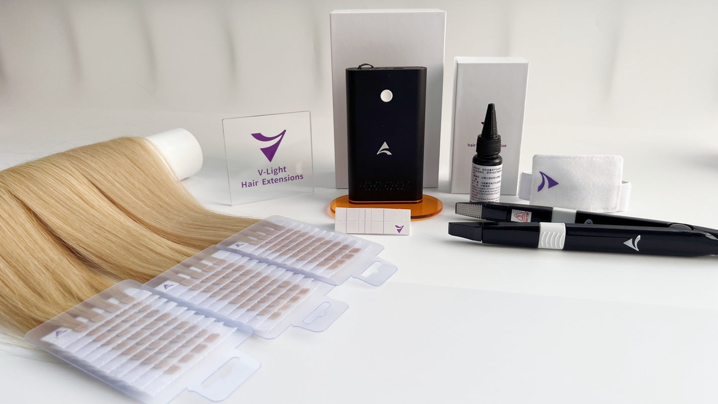 V-light Hair Extensions Experience kit (free shiping)New Packaging Upgraded