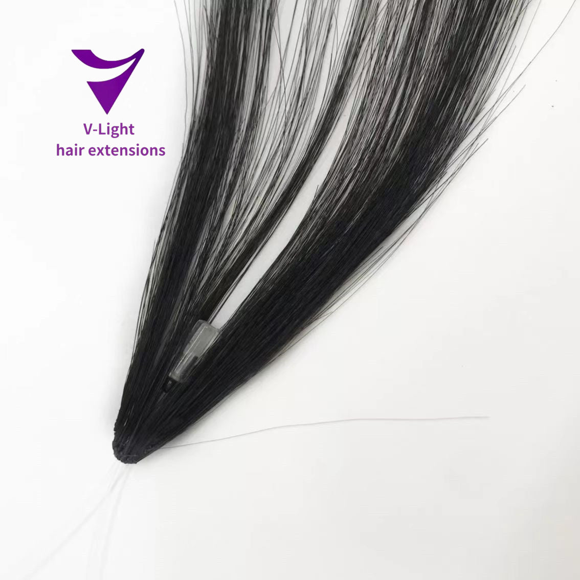 IF2 hair extension virgin hair natural black 100g/ Ready to ship