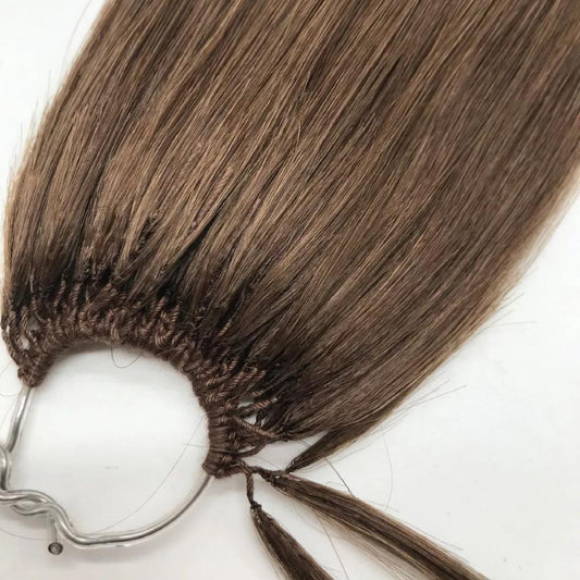 Double line feather hair extension /100% human hair/ 9A  Dark color/ Virgin hair
