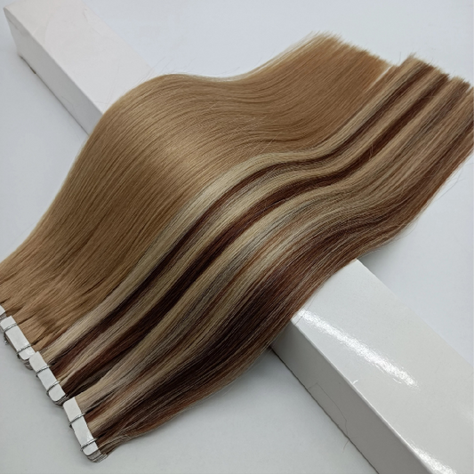 Tape-in Hair  9A  Flat tip/ Remy hair Light color