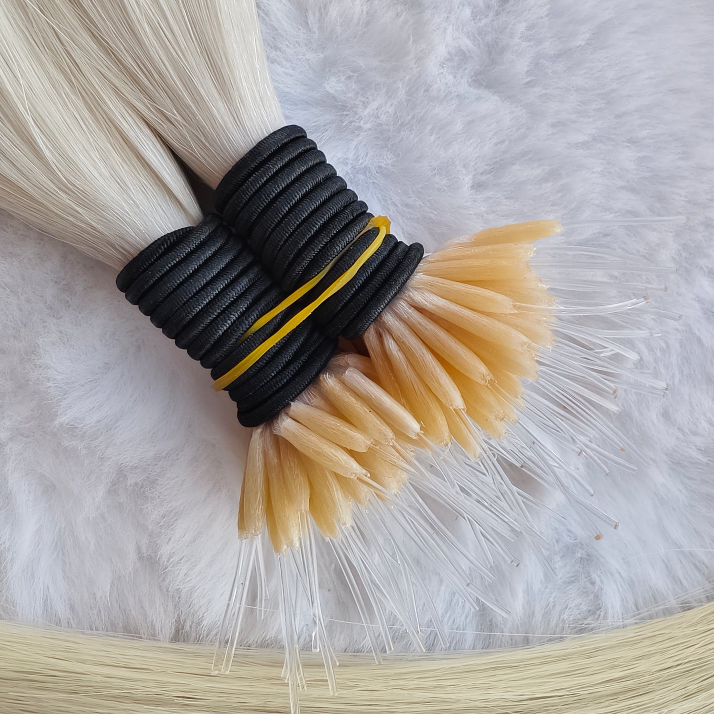 Nano ring elastic thread tip hair extension /9A Light color/ 100g