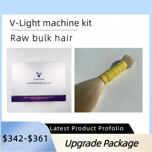 V-Light Hair Extension system --Raw Hair Experince kit (free shipping)