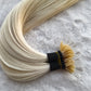 Nano ring elastic thread tip hair extension /9A Light color/ 100g