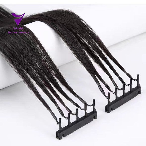 6D hair extension 9A Remy hair/ Dark Color /100g