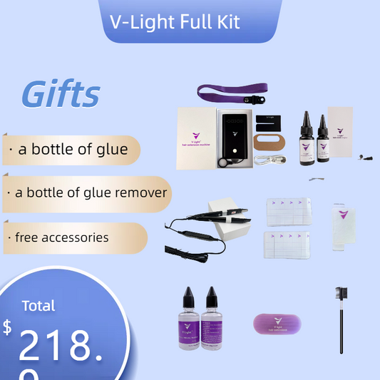 V-light hair extension Regular using method tool set（free shipping）