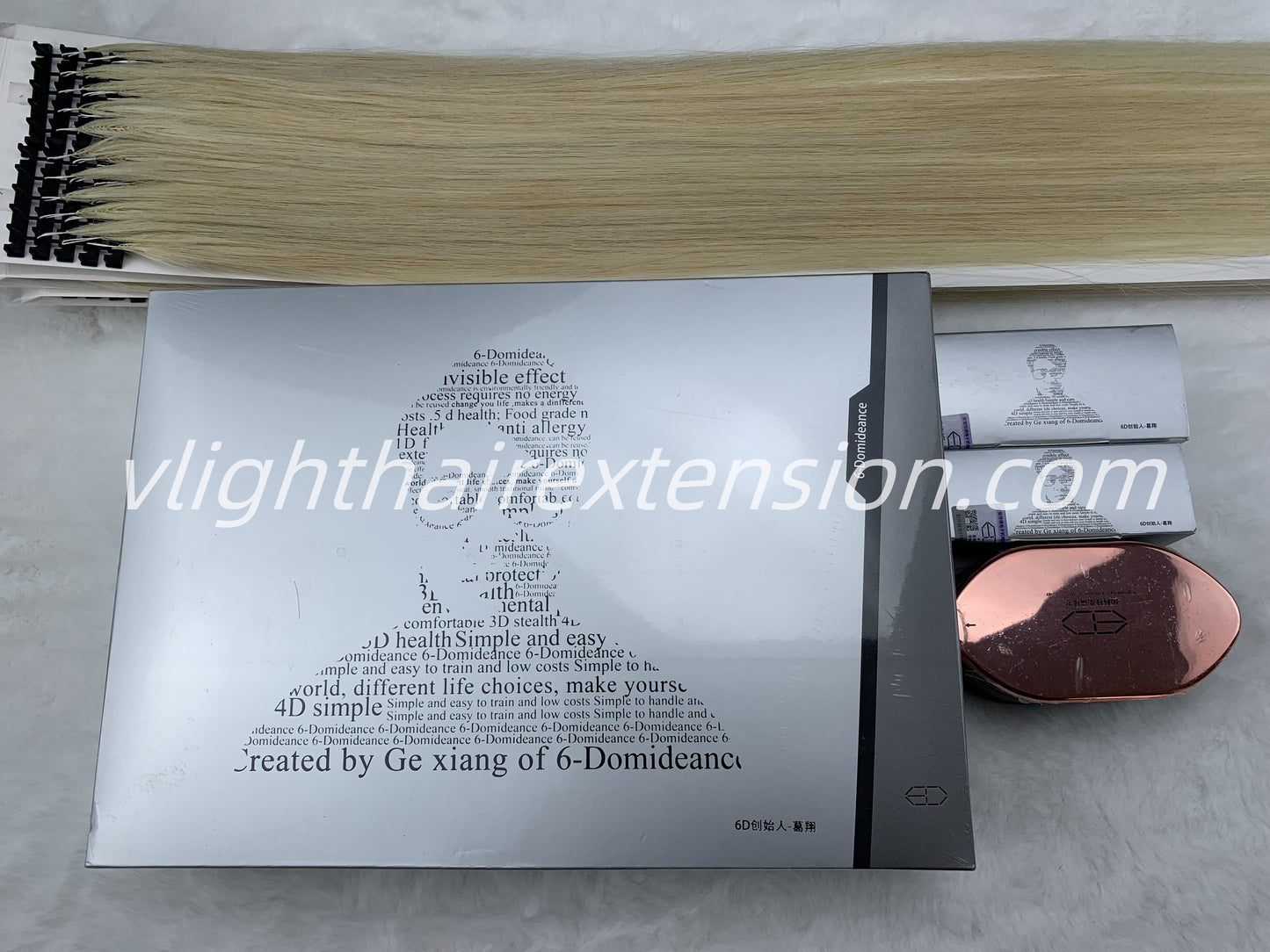 6D3 Hair Extensions Experience Kit/ Mchine Kit+ hair extensions 100g （Free Shipping）