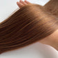 Double line pre-bonded hair/ 9A Virgin hair/ Dark color 100g
