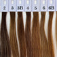 Feather weft hair extension /100% Virgin hair 10A / Dark color/100g