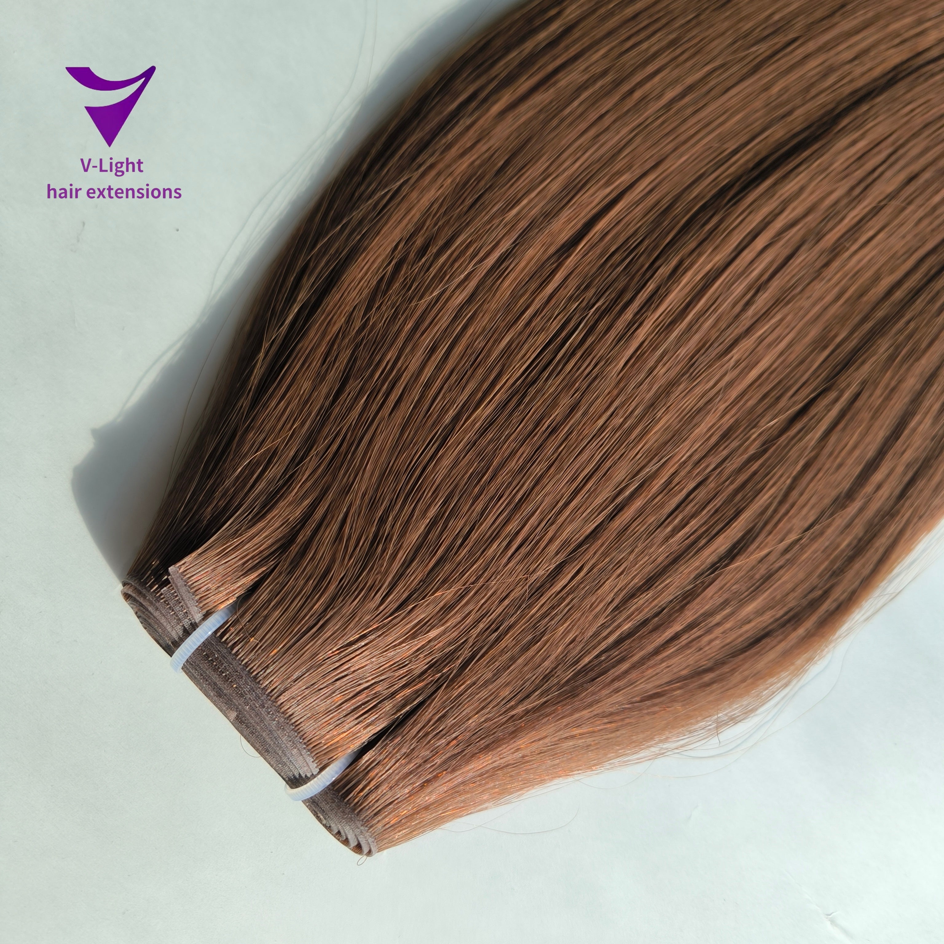 Invisible Tape-in weft / virgin hair 10A Dark color