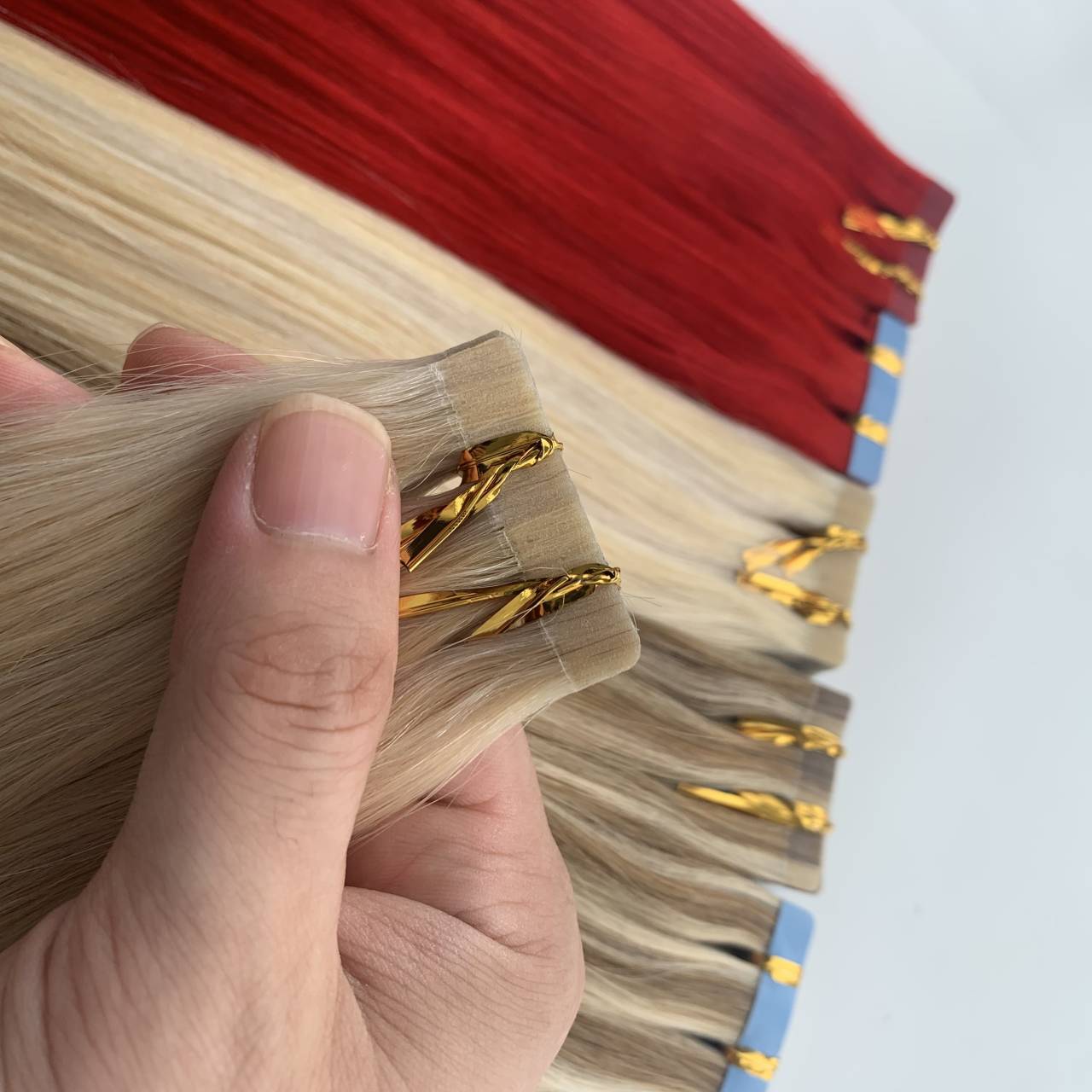 Tape-in Hair / single darwn 9A / Light color