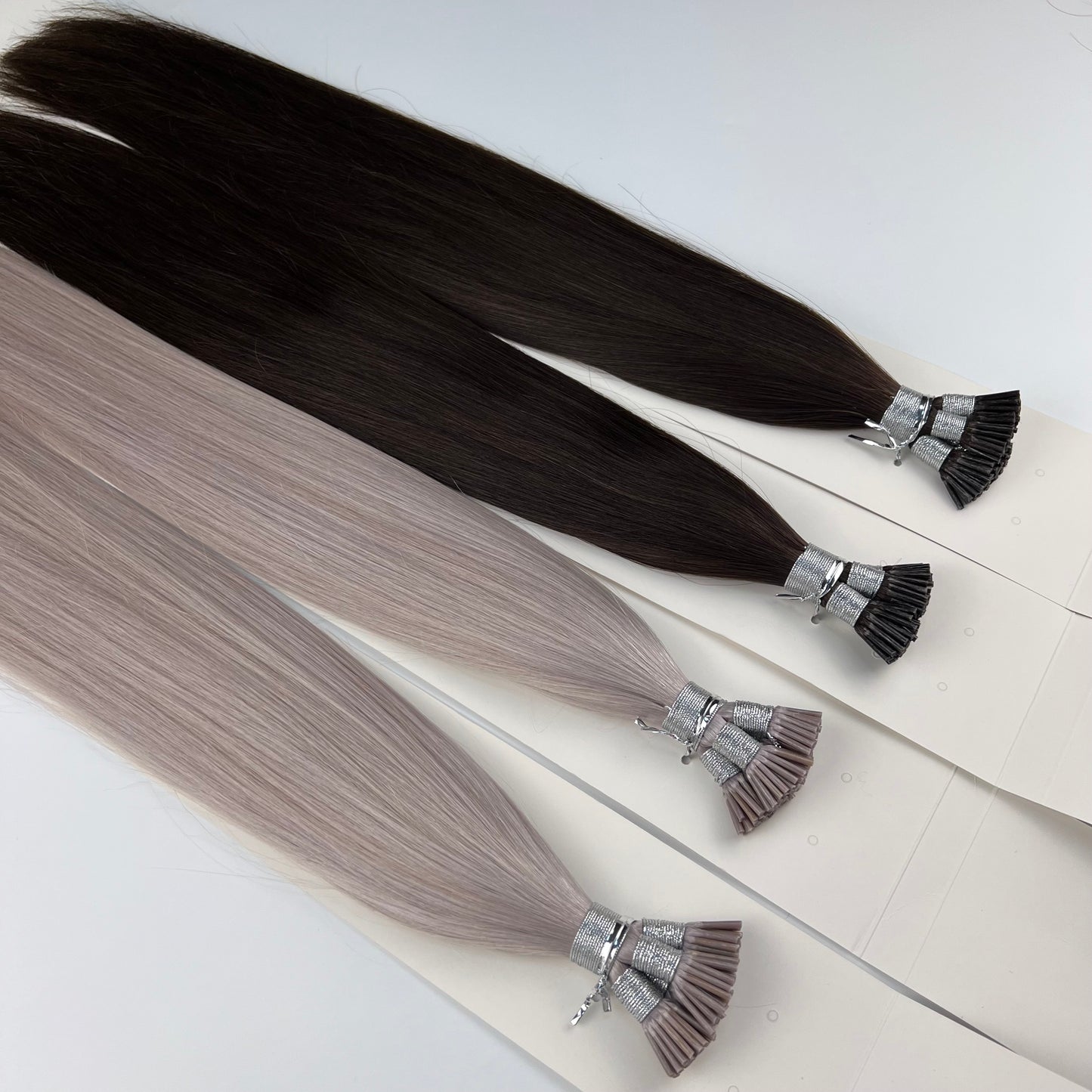 I tip hair extensions / 9A / Dark color/ 100g