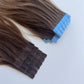 Mini Tape In Hair Extensions – 9A /  Dark Color