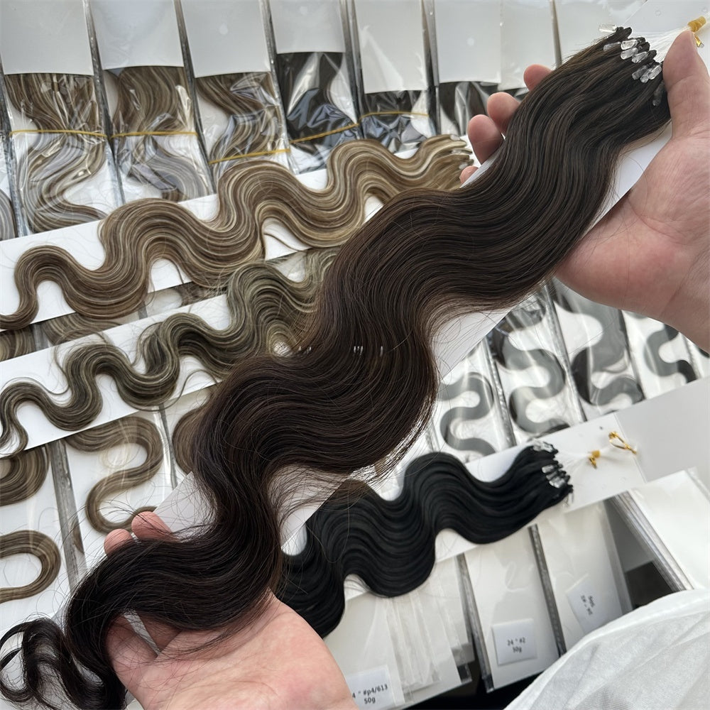 IF2 hair extensions virgin hair natural black Body wave / Ready to ship
