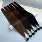 Flat tip  hair extensions / 9A / Dark color  100g