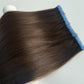 Invisible Tape Hair / 9A Remy hair/ Dark color 100g