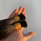 Bulk Hair Extensions-- Virgin hair dark color