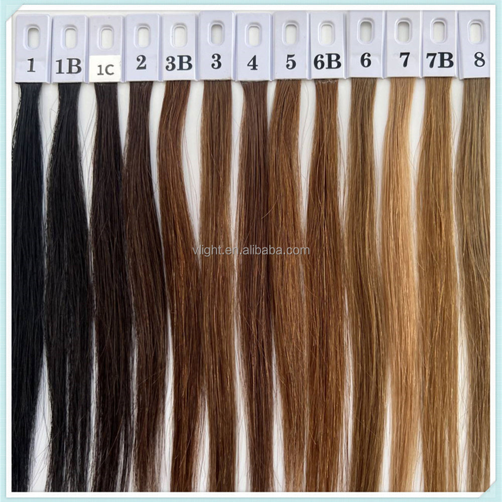 Genius Hair Weft  / double drawn 10A / Dark color  100g