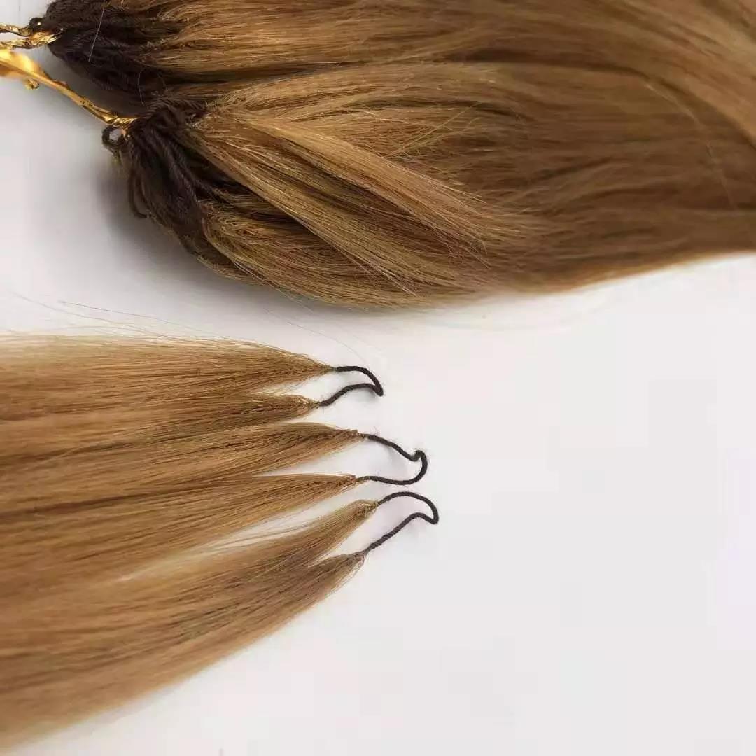 Double line feather hair extension /100% human hair/ 9A Dark color