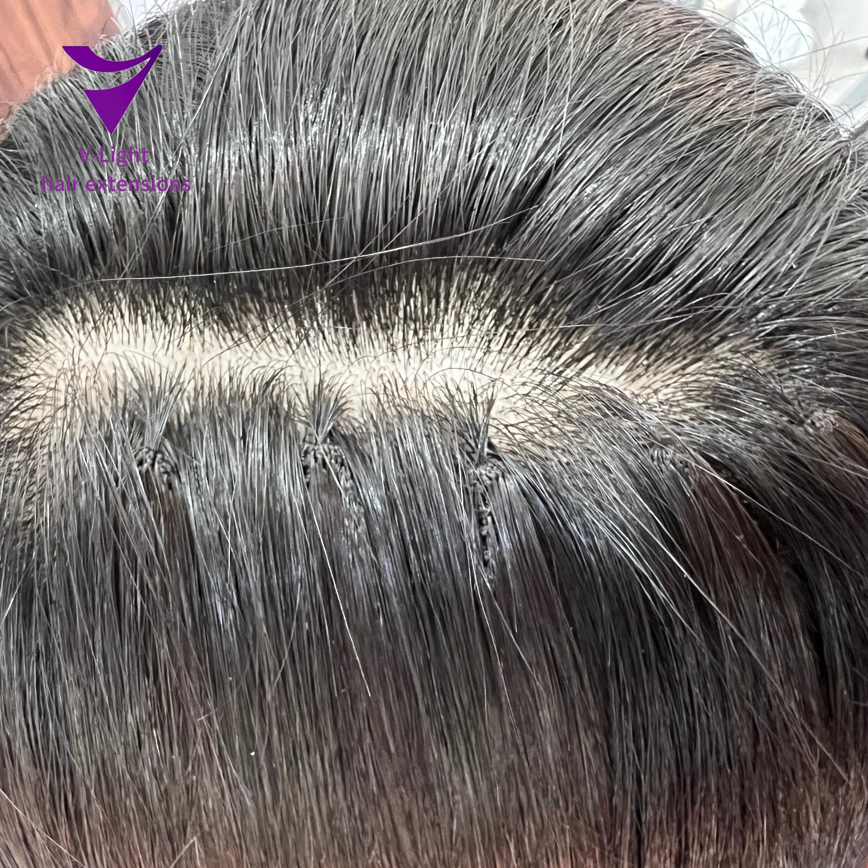 IF2 hair extension virgin hair natural black 100g/ Ready to ship
