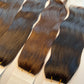 Feather weft hair extension /100% Virgin hair 10A / Natrual color 100g