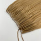 Feather weft hair extension/ 100% virgin hair 9A/ Light color